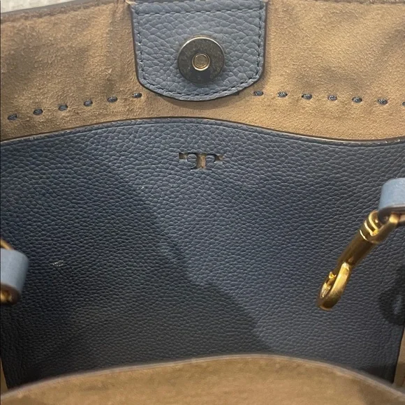Tory Burch Blue Leather Shoulder Bag - Picture 7 of 8